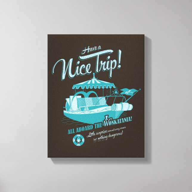 Impressão Em Tela Todos A Bordo Da Wonkatania! (Frente)