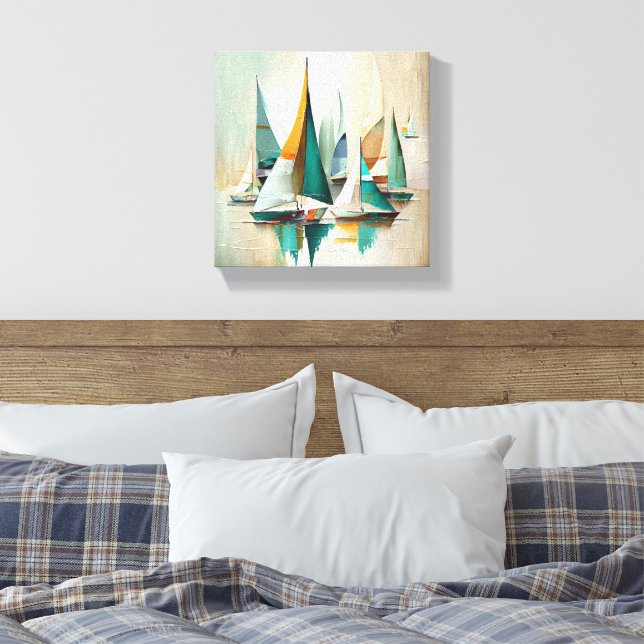 Impressão Em Tela toile art abstrait  (Insitu(Quarto))