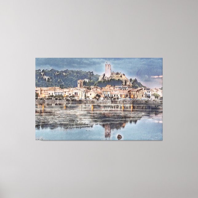 Impressão Em Tela toile gruissan village (Frente)