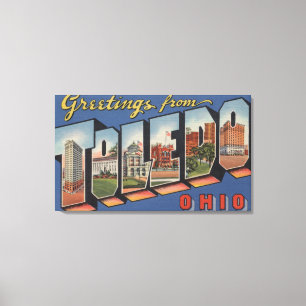 Impressão Em Tela Toledo, OhioLarge - Letra ScenesToledo, OH 2