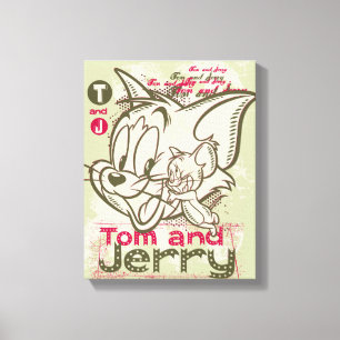 Impressão Em Tela Tom e rosa e verde de Jerry