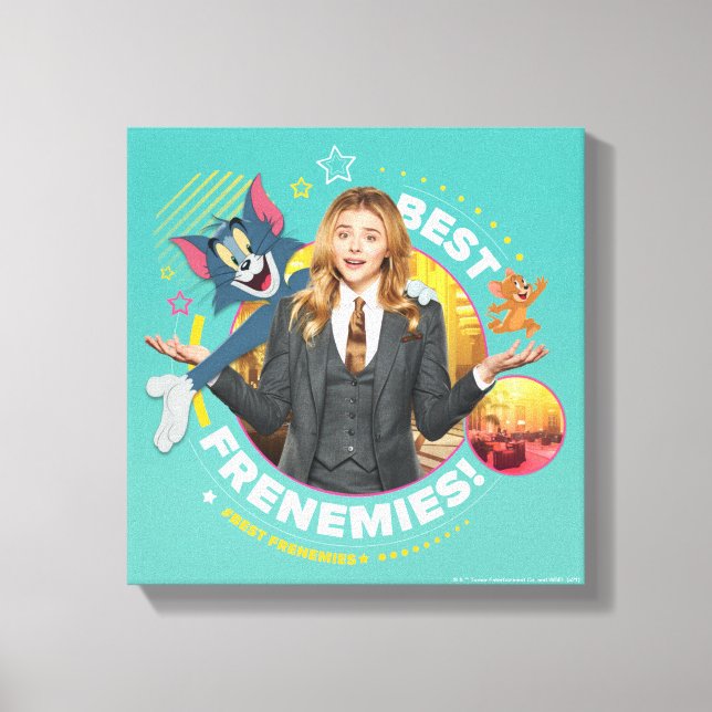 Impressão Em Tela Tom & Jerry Com Kayla - Melhores Franceses (Frente)