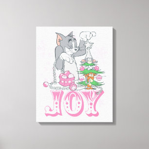 Impressão Em Tela Tom, Jerry e Nibbles Decoram a Alegria