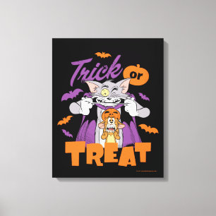 Impressão Em Tela Tom & Jerry Truque ou Tratar