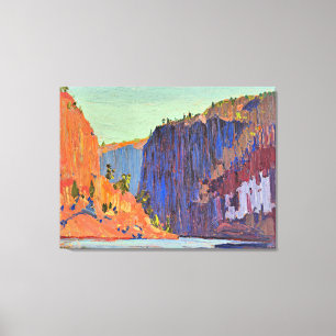 Impressão Em Tela Tom Thomson - Desfiladeiros de Petawawa