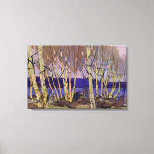 Impressão Em Tela Tom Thomson - NOITE LAGO CANOE DE 1916