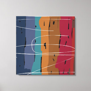 Impressão Em Tela Tons de Abstrato de Arte da Terra