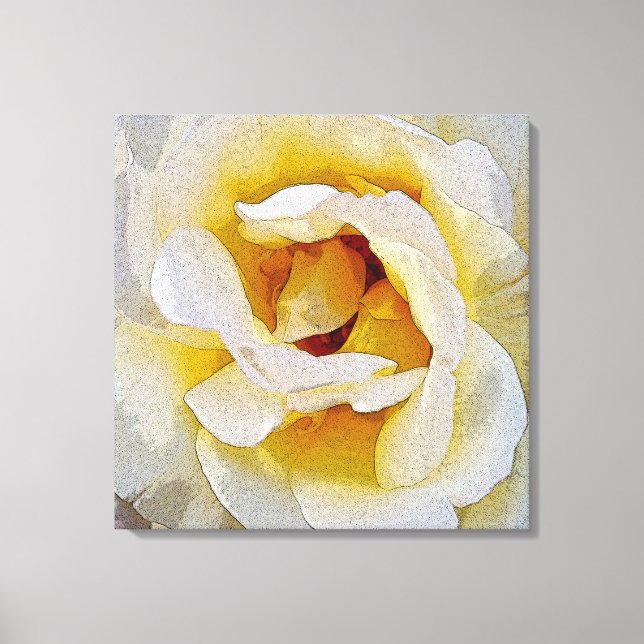 Impressão Em Tela tons de branco a amarelo (Frente)