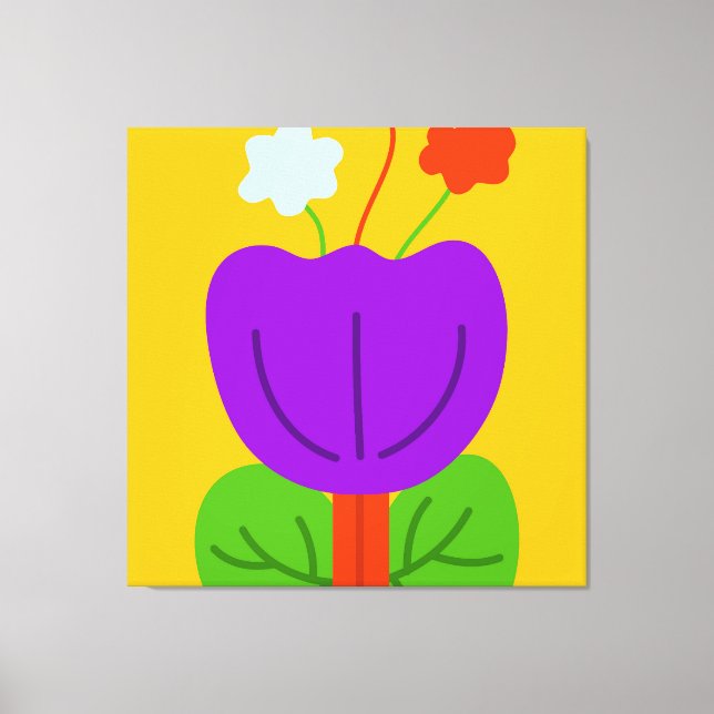 Impressão Em Tela Tons vibrantes (Frente)