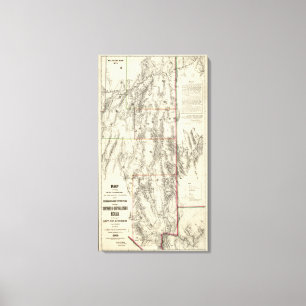Impressão Em Tela Topografia de Nevada do sul