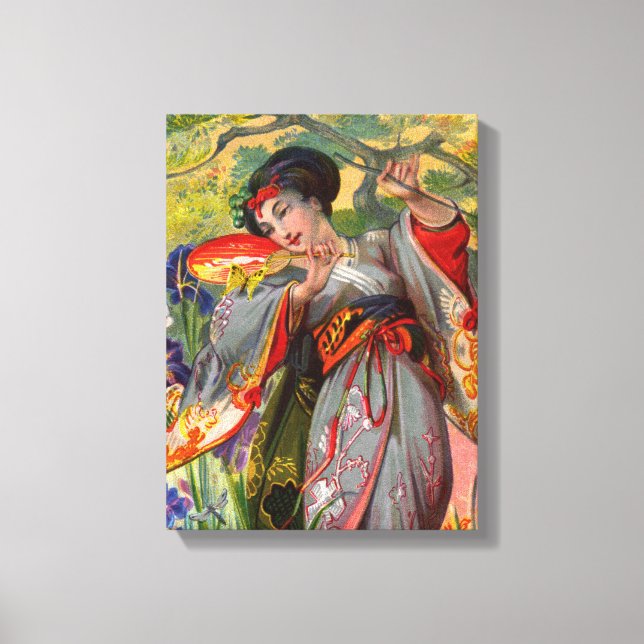 Impressão Em Tela Toque da borboleta (Frente)