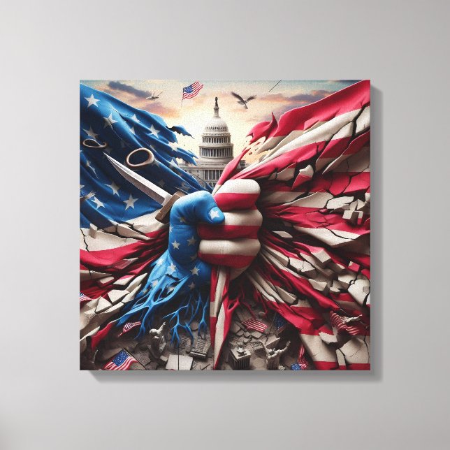 Impressão Em Tela Torn Country Art Print (Frente)