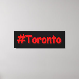 Impressão Em Tela "#Toronto" Design. Comprar Agora
