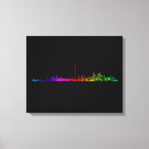 Impressão Em Tela Toronto Rainbow