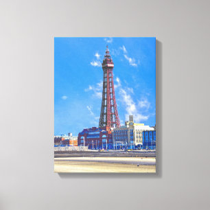 Impressão Em Tela Torre Blackpool