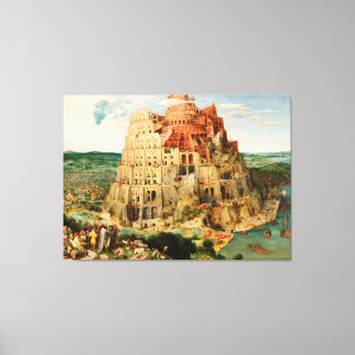 Impressão Em Tela Torre de Babel de Peter Bruegel, o Velho