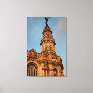 Impressão Em Tela Torre de edifício antigo, Havana, Cuba