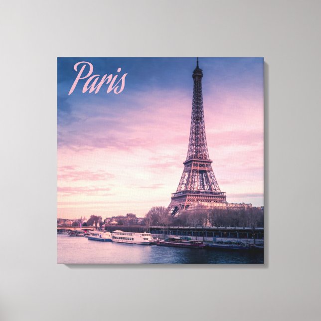 Impressão Em Tela Torre Effel de Paris França (Frente)