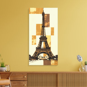Impressão Em Tela Torre Eiffel