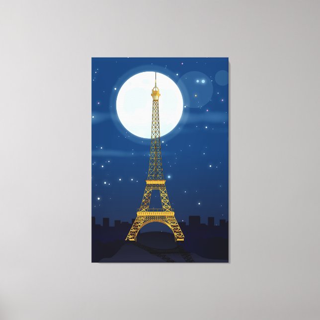 Impressão Em Tela Torre Eiffel (Frente)