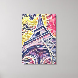 Impressão Em Tela Torre Eiffel