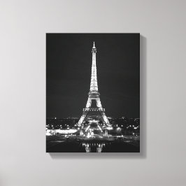 Impressão Em Tela Torre Eiffel à Noite