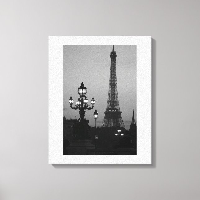 Impressão Em Tela Torre Eiffel Paris (Frente)
