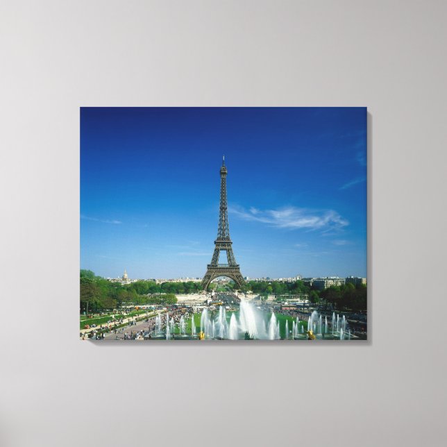 Impressão Em Tela Torre Eiffel, Paris, França (Frente)
