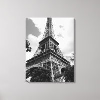 Torre Eiffel Preta e Branca em Paris