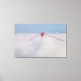 Impressão Em Tela Torre-ponte no nevoeiro
