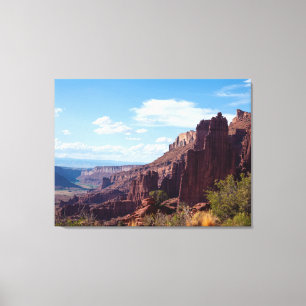 Impressão Em Tela Torres Fisher e o rio Colorado em Utah