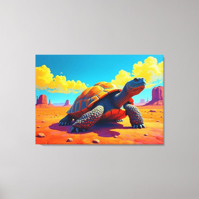 Impressão Em Tela Tortoise (Frente)