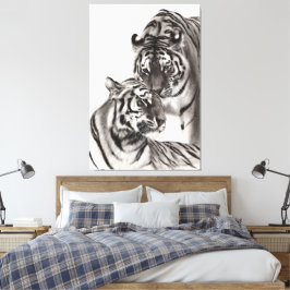 Impressão Em Tela Touch - Trabalho de arte de Tigre Original Pintado