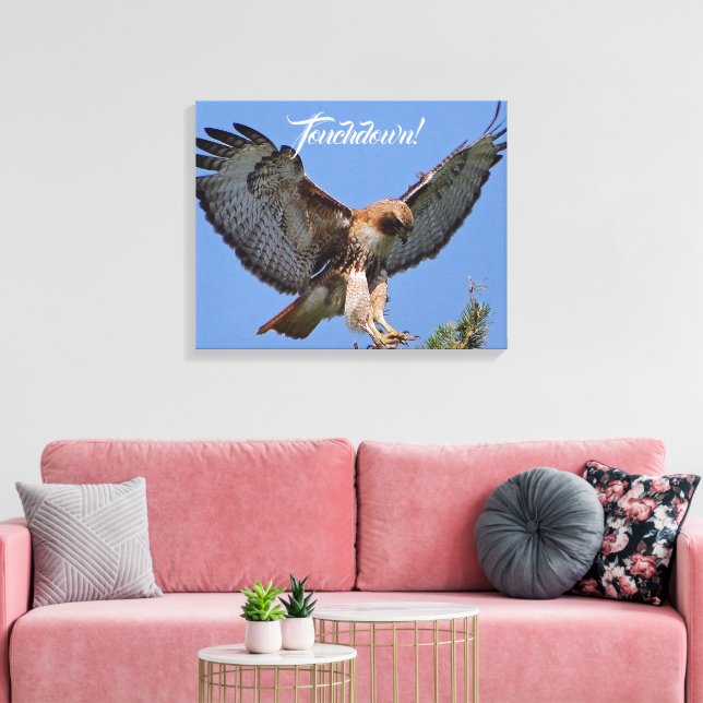 Impressão Em Tela Touchdown Red Tailed HawK (Insitu(Sala de estar))