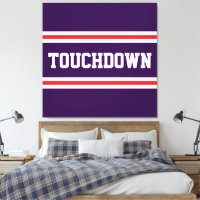 TOUCHDOWN Roxo Vermelho Branco Listras de Corrida