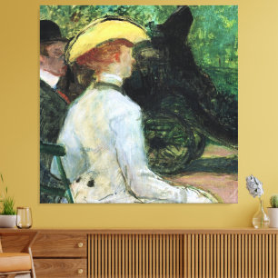 Impressão Em Tela Toulouse-Lautrec - Na Boise de Boulogne,