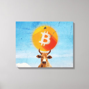Impressão Em Tela Touro Resiliente Bitamect (HD Vibrante)