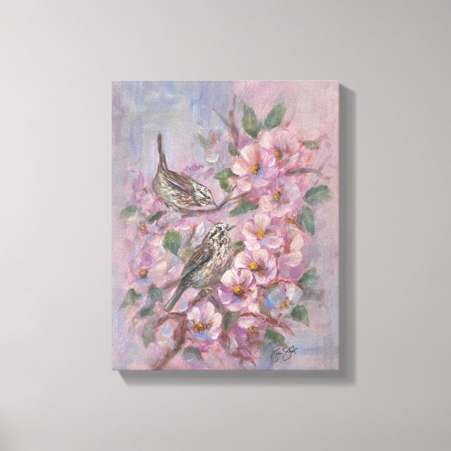 Impressão Em Tela Toutinegra-americana (Frente)