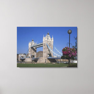 Impressão Em Tela Tower Bridge, Rio Tâmisa, Londres, Inglaterra