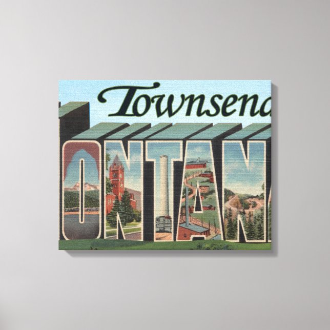 Impressão Em Tela Townsend, Montana (Frente)