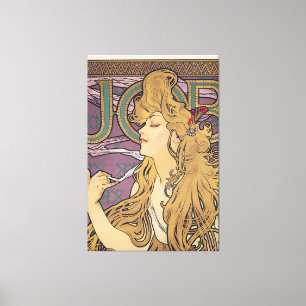 Impressão Em Tela Trabalho (1896) de Alphonse Mucha