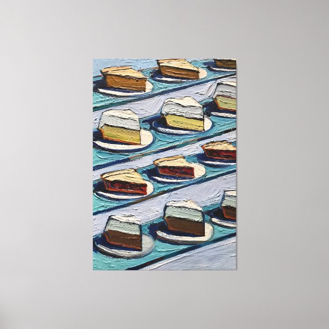 Impressão Em Tela Trabalho artístico de Wayne Thiebaud (Frente)