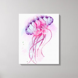 Impressão Em Tela Trabalho de arte de água da água-vivas