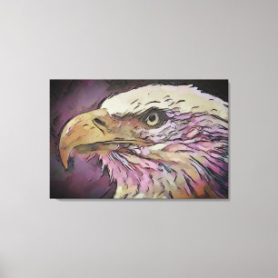 Impressão Em Tela Trabalho de arte de Bird da águia careca