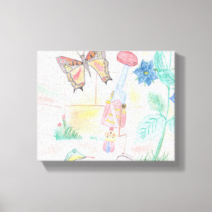 Impressão Em Tela Trabalho de arte de Crianças Personalizadas, brinq