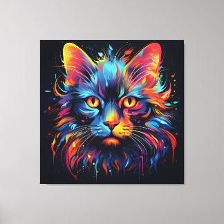 Impressão Em Tela Trabalho de arte de Felino Moderno