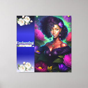 Impressão Em Tela Trabalho de arte de Muro de Retrato Africano
