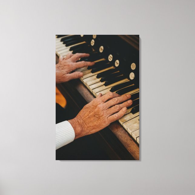 Impressão Em Tela Trabalho de arte de Piano legal (Frente)