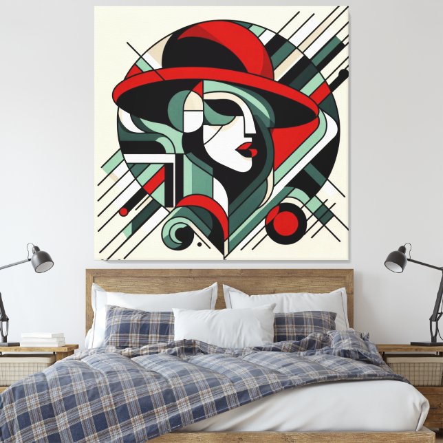 Impressão Em Tela Trabalho de arte visual impressionante nº 11 (Insitu(Quarto))