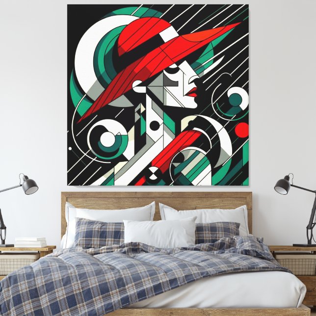 Impressão Em Tela Trabalho de arte visual impressionante nº 4 (Insitu(Quarto))